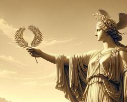 Image of Nike, Goddess of Victory in Greek mythology