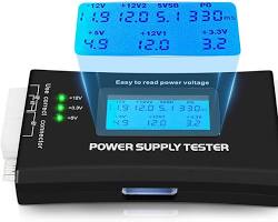 Imagen de Probador de fuentes de alimentación ATX con pantalla LCD