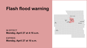 Flash flood warning issued for the Kansas City area until Monday morning