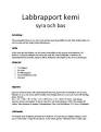 Labbrapport