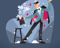Imagem de magician performing tricks