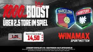 CL-Boost: Winamax Quote 14,50 für Barça vs. Eintracht (Über 2,5 Tore)