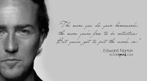 WALLPAPER: Edward Norton quote on acting with photo | ActorSpeak.com via Relatably.com