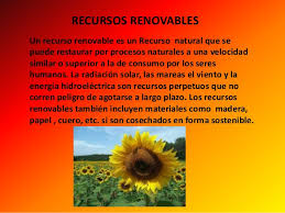 Resultado de imagen para recursos renovables