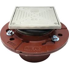 Mifab C1100-C-S-5-3 Floor Cleanout with 5" Square Heavy-Duty ...