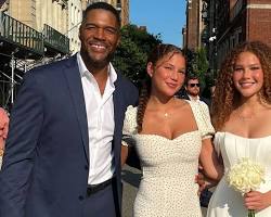 Image of Michael Strahan and his daughter Isabella