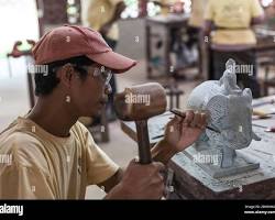 Image of Stone Carving Workshop in Siem Reap, Cambodia