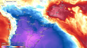 Massa de ar polar avança pelo Brasil, derruba temperaturas e pode levar frio de até -6°C a 18 estados no feriadão de 7 de setembro