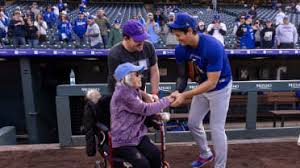 dodgers - rockies historic encounter with Ohtani and the Nagasaki survivor