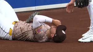 Gavin Sheets Injured After Outfield Collision