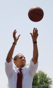 Image result for picture of obama playing basketball