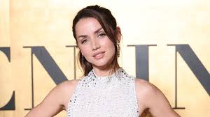 Ana de Armas Sparkles in Chic Halter Neck Gown