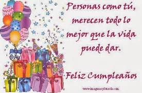 Resultado de imagen para imagenes de cumpleaños con mensajes bonitos