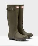 Clearance Hunter Field Huntress Wellingtons Dark Olive Boots