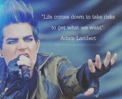 Finest ten influential quotes by adam lambert picture English via Relatably.com