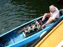 Gas powered canoe