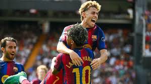 Valencia 5-0 Barcelona: Fermin Lopez stars as Barcelona cruise past Valencia