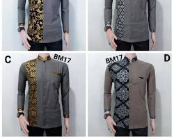 Gambar Baju Koko Kombinasi Batik Modern Model baju koko terbaru pria kombinasi