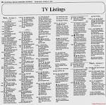 Tv schedule