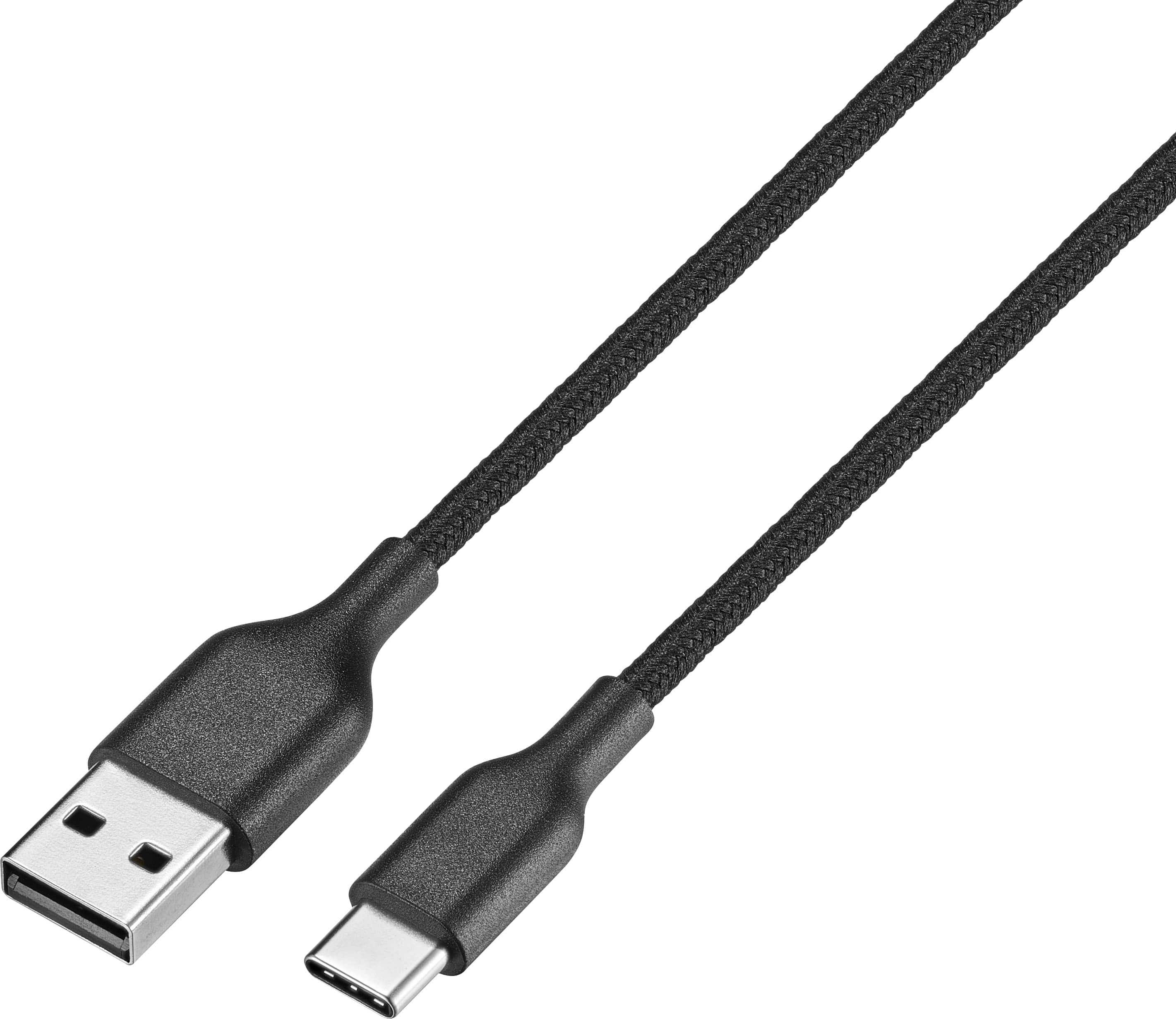 Best Buy essentials 4' USB-C to USB Braided Charge-and-Sync Cable