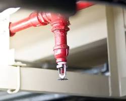 Image of Contoh komponen sprinkler (sprinkler head, pipe, valve, gauge) untuk latihan inspeksi visual