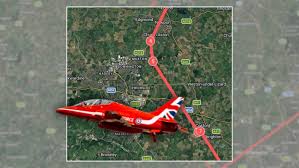 red arrows flight path today 2026