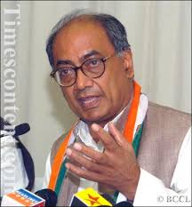 Congress leader Digvijay Singh addresses the media after the release of party&#39;s election manifesto during the - Digvijay-Singh