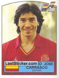 FRANCISCO JOSE CARRASCO (ESP). Sticker 152. Panini UEFA Euro West Germany 1988 - 152