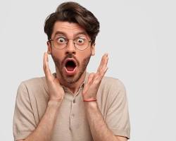Image of shocked man