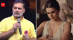 'What women wears is her choice': Rahul Gandhi backs Kriti Sanon over Raksha Bandhan ad row
