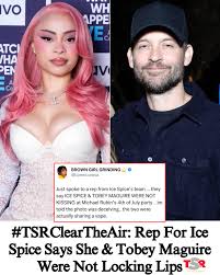 #TSRClearTheAir: Folks were wondering if there was a potential baewatch out for #IceSpice and #TobeyMaguire as it appeared the two were close at Michael Rubin’s all-white party. However, a rep for the rapper shared with @lorenlorosa that the two were no