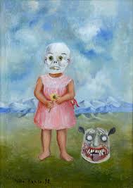 Girl With Death Mask