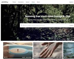 Image of Pixabay free stock footage website