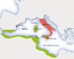 Immagine di Mappa Mediterraneo post Prima Guerra Punica