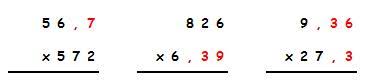 Resultado de imagen de MULTIPLICACION DECIMALES