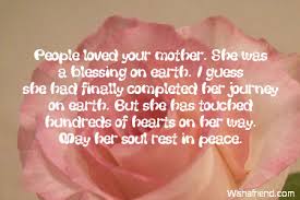 Sympathy Messages For Loss Of Mother via Relatably.com