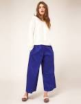 Images for wide leg cropped trousers