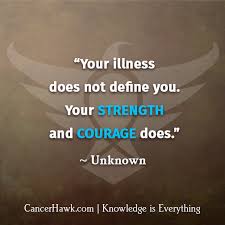 Motivational Fighting Cancer Quotes | CancerHawk via Relatably.com