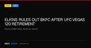 Elkins Rules Out BKFC After UFC Vegas 120 Retirement