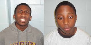 Joshua Layton Gammage (left) and Christopher David Nettles (right) were arrested on Wednesday in connection with the armed robbery at Cambridge Oaks ... - 04182013-UHDPS-Arrests-1FEA