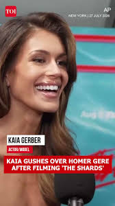 Kaia Gerber Has The Funniest Reaction To Homer Gere Question During The Shards Press Tour