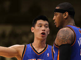 Jeremy Lin and Carmelo Anthony