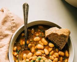 Image of Fish Stew with White Beans and Herbs