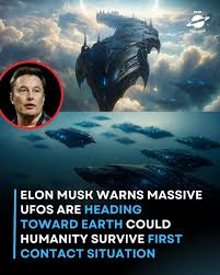 Read more: https://buff.ly/ZKplHnW Awaiting the Unseen: The Alleged Arrival of Colossal UFOs. Elon Musk has once again sent shockwaves across the globe with his latest warning: three massive UFOs, each allegedly over