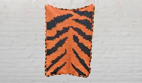 Handmade Crochet Tiger Stripe Lap Quilt Inspired By Shere ...