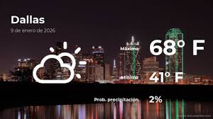 Pronóstico del clima en Dallas para este viernes 9 de enero
