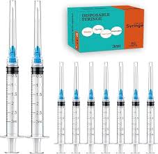 Amazon.com: 10 Pack 3ml/cc Disposable Luer Lock Lab Syringes ...
