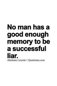 Image result for liars should have good memories