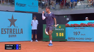 ¿Cómo Prizmic sorprendió a Shelton en el Madrid Open?