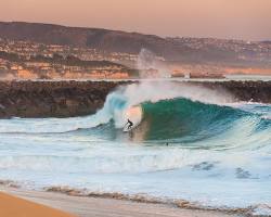 Image of Orange County California surfing